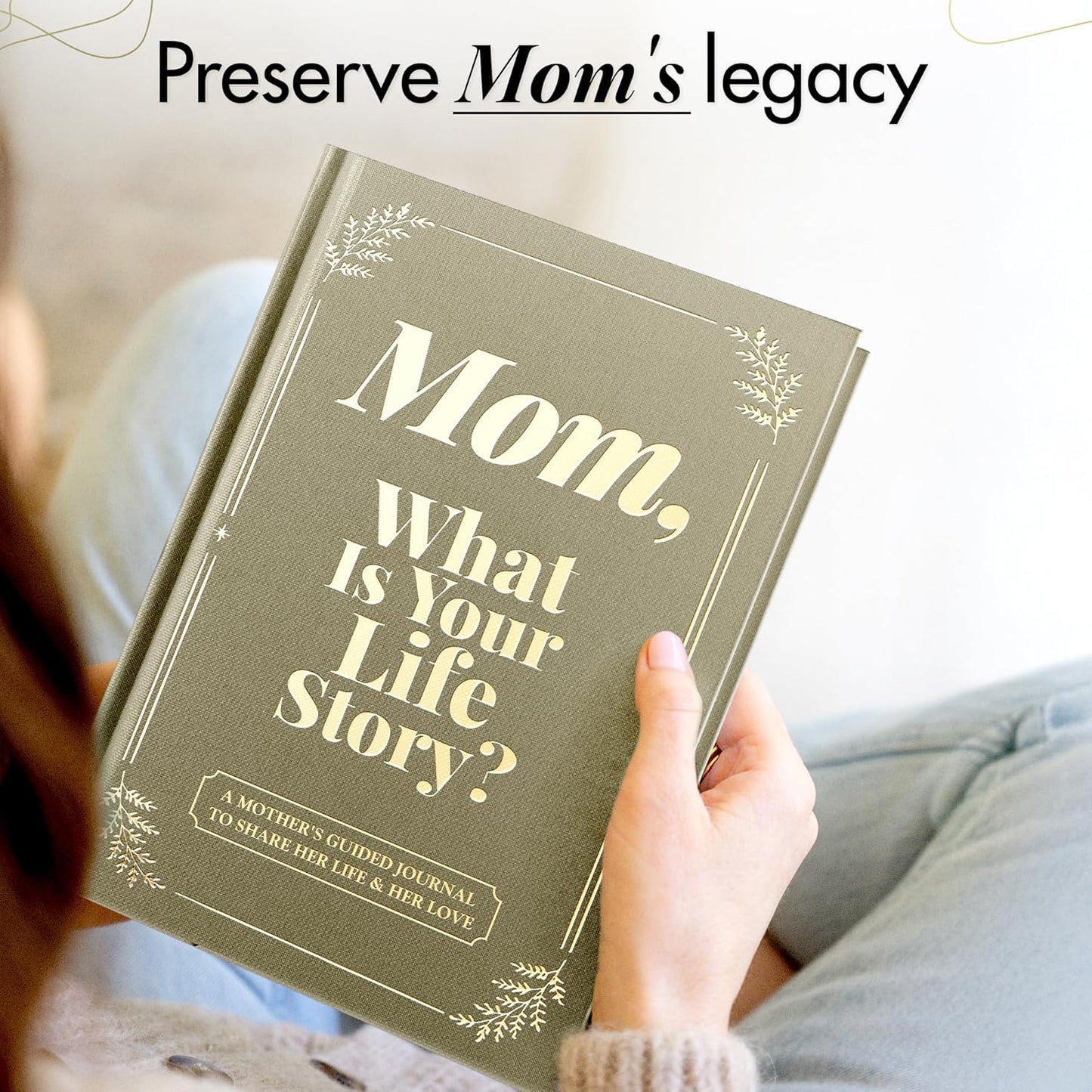 Gifts for Mom from Daughter, Son - Personalized Mothers Day Gifts for mom, Wife, Women - Moms Birthday Gift Ideas, Birthday gifts for moms - Moms Guided Journal Life Story, Mom Story Book to Fill Out