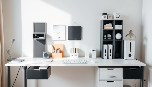 5 Genius Compact Storage Hacks for Your Small Office Desk