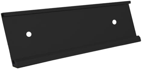 Executive Wall Nameplate Sign Holder Black Aluminum Fits 2x6 Plastic Office Door Name Plate or Cubicle Option| Made in USA