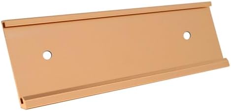 Executive Wall Nameplate Sign Holder Rose Gold Aluminum Fits 2x10 Plastic Office Door Name Plate or Cubicle Option| Made in USA