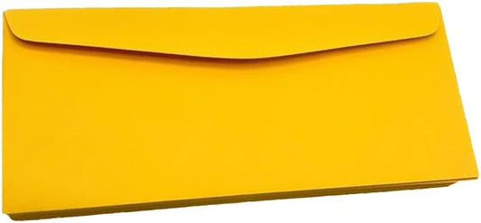 Limited Papers (TM) No. 10 Regular Standard Mailing Envelope - Pastel - Soft - 24 Pound (4.8 inch x 9.5 inch) - Announcement, Invoices, Checks, Letters, Contracts, Business Envelopes (Goldenrod, 100)