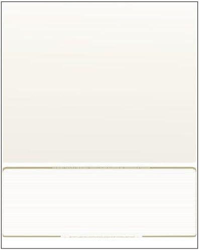 Compuchecks 2500 Blank Check On Bottom Stock Paper Compatible with QuickBooks and Versa Check (Gold Pinstripe) Print Easy Your Secure Computer Laser Checks for Business Payroll Or Personal Use