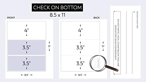 Compuchecks 2500 Blank Checks on Bottom Stock Paper, Compatible with QuickBooks and VersaCheck, Burgundy Pinstripe, Print Easy, Secure Computer Laser Checks for Business, Payroll or Personal Use