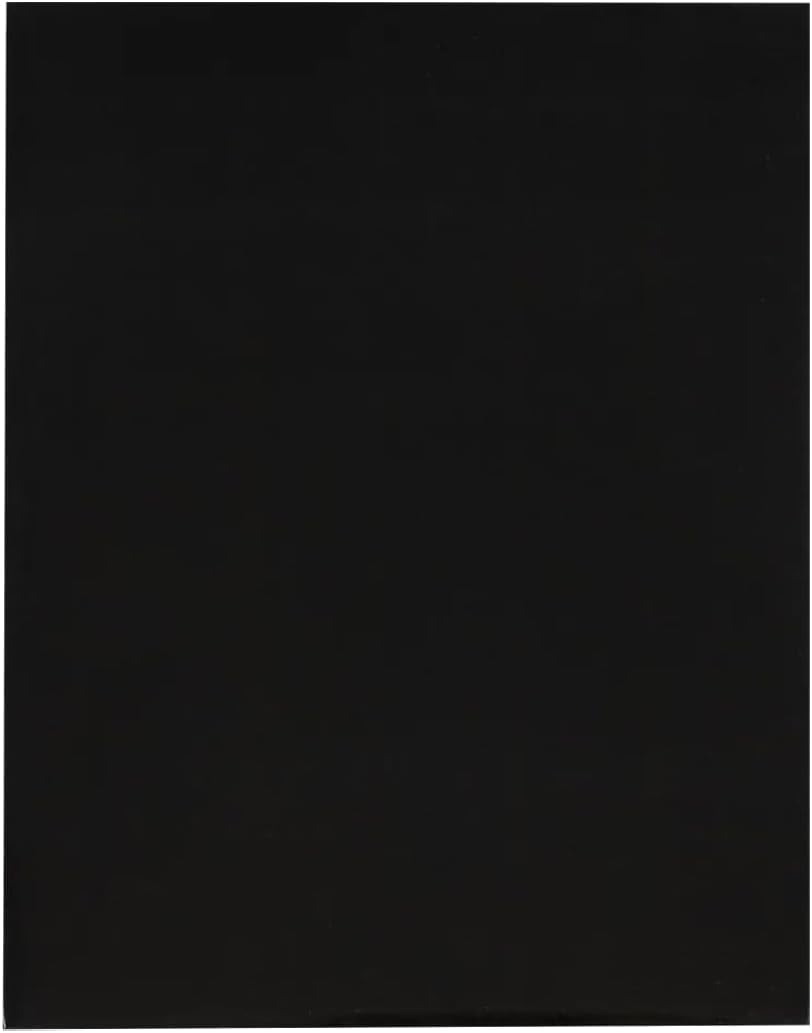 JAM PAPER Custom Printed Semi-Gloss Folders with Round Corner Pockets - Personalized Logo & Text - 10 pt C2S - Black - 250/Pack