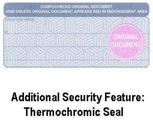 Compuchecks 2000 High Security Blank Check On Bottom Stock Paper Compatible with QuickBooks (Blue/Red Cubed) Print Easy Your Computer Checks for Business Or Personal Use - Check Paper Weight # 70