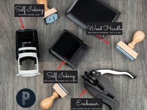 Custom Personalized Book Stamp or Embosser from The Library of Ex Libris Stamper Name Stamps for Books Bookplate Embossers Book Lovers (Embosser Stamp 1 Piece)