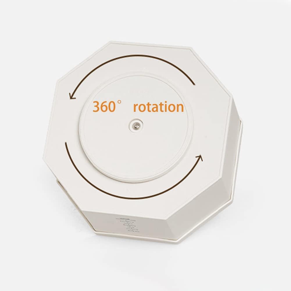 Desk Organizer, 360-Degree Rotating Multi-Functional Pen Holder, 5 Compartments Desktop Stationary Organizer, Home Office Art Supply Storage Box Caddy (White)