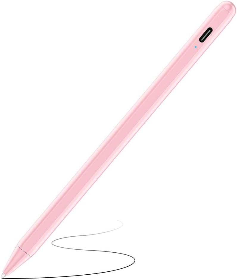 Stylus Pen for iPad (2018-2025) with Fast Charging & Palm Rejection, Pencil for Apple iPad 11th A16/10/9/8/7/6th, Pro 11“13”M4/12.9 inch, Air 11/13 inch M3 2025&M2 2024/5/4/3rd, Mini A17 Pro/6/5th