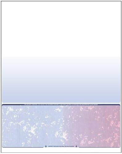 Compuchecks 2500 Blank Checks on Bottom Stock Paper - Compatible with QuickBooks & VersaCheck (Blue/Red Prismatic) - Print Easy, Secure Computer Laser Checks for Business, Payroll or Personal Use