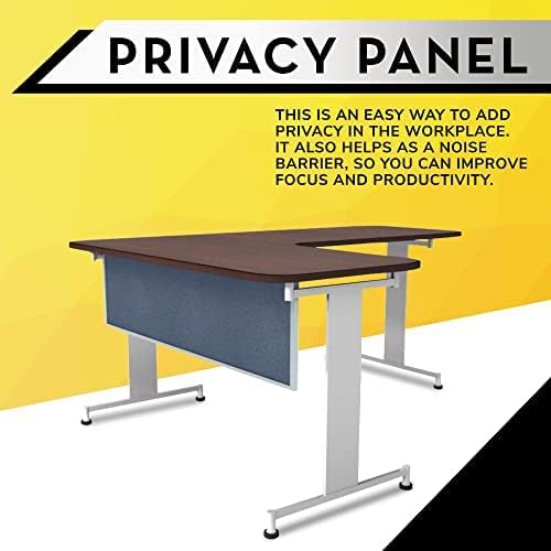 OBEX Acoustic Table Mounted Modesty Desk Privacy & Sound Absorbing Panel for Office Cubicles, 18" x 42", Twilight