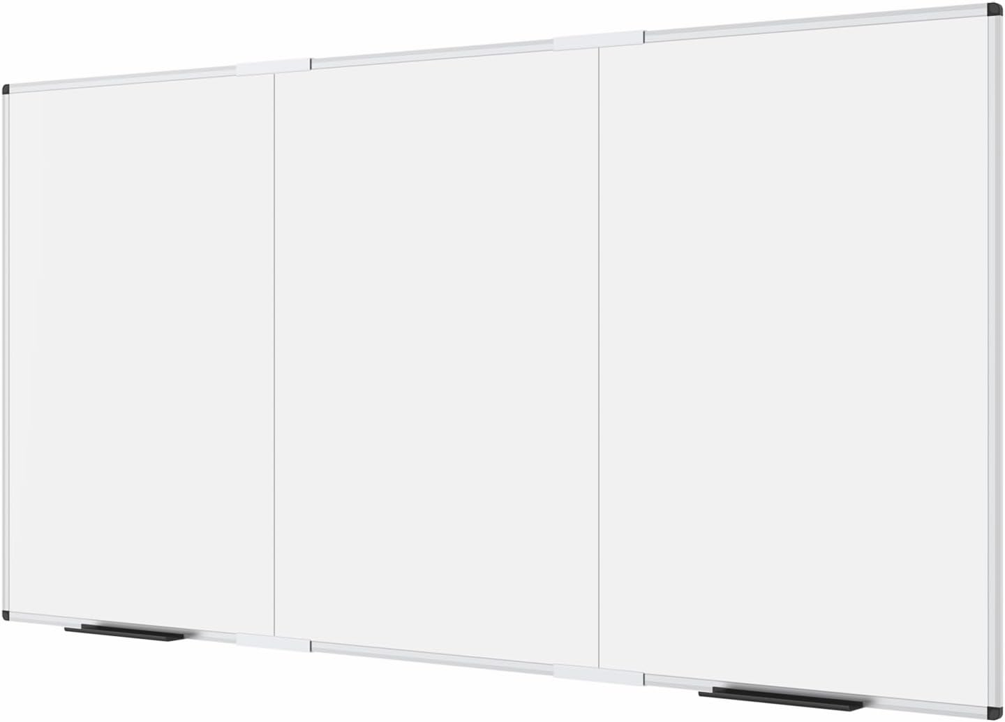 VIZ-PRO Large Magnetic Whiteboard/Foldable Dry Erase Board, 96 X 48 Inches, Wall Mounted White Board for School Office and Home 8' x 4'