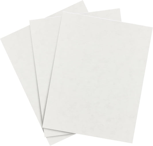 Fleece White Parchment Paper – Great for Certificates, Menus and Wedding Invitations | 24lb Bond / 60lb Text / 90GSM | Writing, Copy, Printing – 8.5 x 11 Letter Size Paper | 100 Sheets per Pack