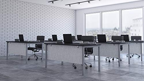 OBEX Modesty Desk PET Privacy Screen Acoustic Sound Absorbing Panel Ideal for Reception, Student Table or Office Cubicles Workstations, 24" x 60", Stone