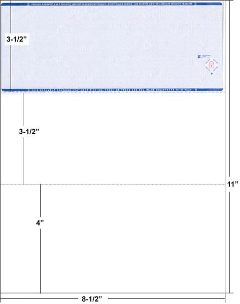 Burgundy High Security Checks on Top Compatible w/QB accounting software - Custom Computer Checks on Top (500)