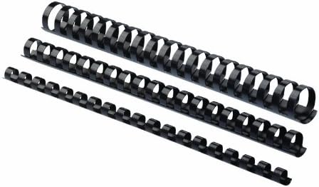 Fellowes Plastic Binding Comb 3/8" Black, 100Pack (Pack of 2)