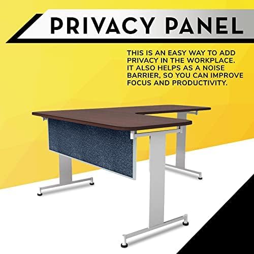 OBEX Acoustic Table Mounted Modesty Desk Privacy & Sound Absorbing Panel for Office Cubicles, 18" x 48", Graphite