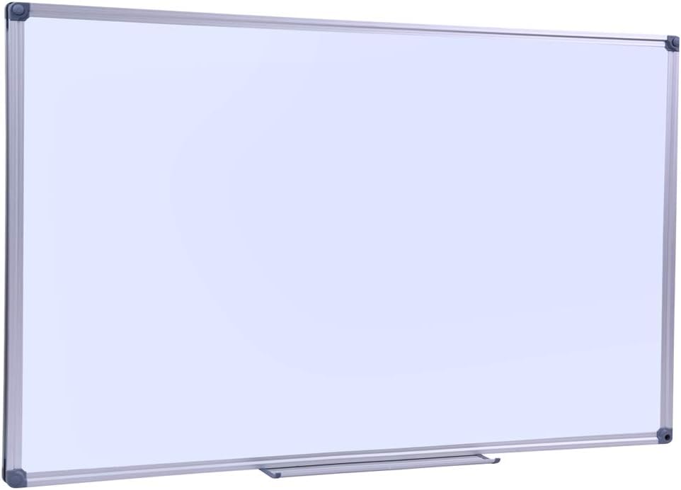 Premium 60"x 36" Multipurpose Magnetic Dry Erase Board with Aluminum Frame | Versatile Wall-Mounted Whiteboard with Pen Tray for Enhanced Office and Classroom Presentations & Collaborations