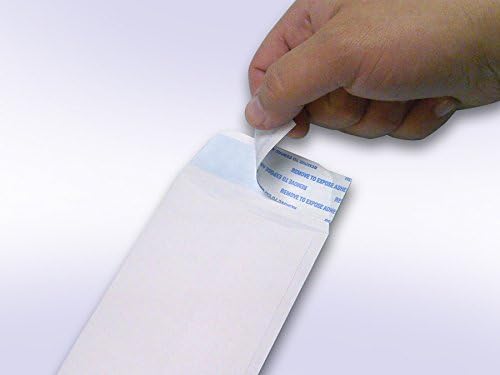 NextDay Labels #7 Coin Envelopes - 100-Pack White Peel & Seal Money Envelopes for Cash, Coins, Jewelry, or Small Parts - Durable White Paper Cash for Home, Office, or Business Use - Made in USA