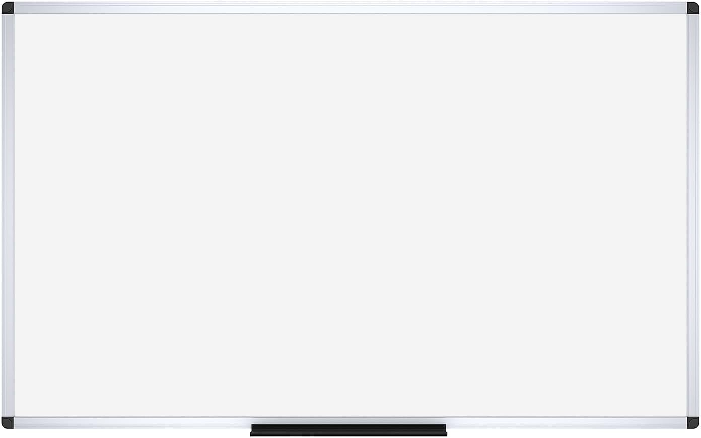 VIZ-PRO Dry Erase Board/Magnetic Whiteboard, 72 x 40 Inches, Large Wall Mounted Board for School Office and Home