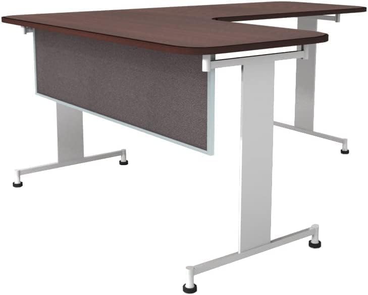 OBEX Acoustic Table Mounted Modesty Desk Privacy & Sound Absorbing Panel for Office Cubicles, 12" x 72", Slate