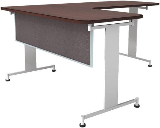OBEX Acoustic Table Mounted Modesty Desk Privacy & Sound Absorbing Panel for Office Cubicles, 12" x 48", Slate