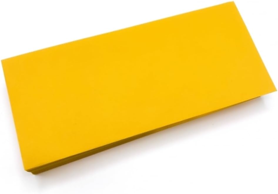 Limited Papers (TM) No. 10 Regular Standard Mailing Envelope - Pastel - Soft - 24 Pound (4.8 inch x 9.5 inch) - Announcement, Invoices, Checks, Letters, Contracts, Business Envelopes (Goldenrod, 100)