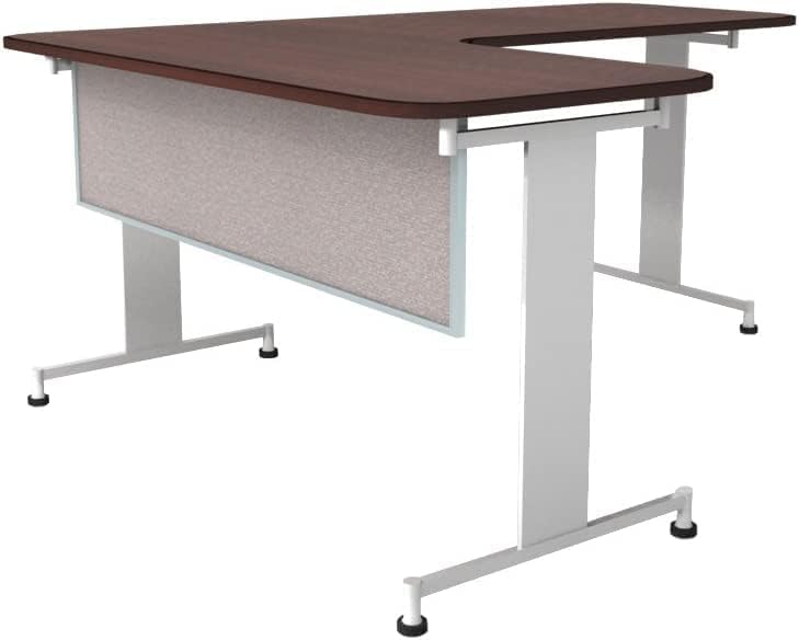 OBEX Acoustic Table Mounted Modesty Desk Privacy & Sound Absorbing Panel for Office Cubicles, 24" x 72", Overcast