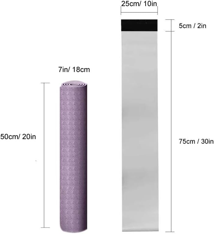 100 Pack 10x30 Inches Long Poly Mailers, Long Shipping Bags White Envelopes Packaging for Unique Narrow Items Mailing