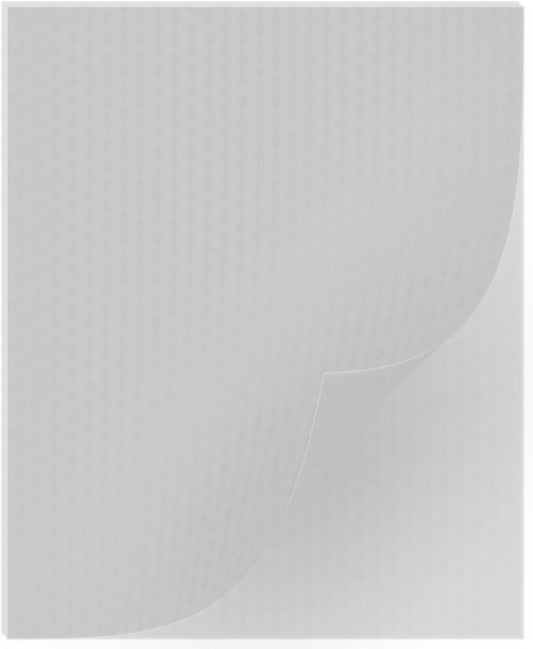 Binditek 15 Pack 8 Mil PVC Binding Presentation Covers, Semi-Transparent with Cube Pattern, 8-1/2 x 11" Letter Size, Square Corners, Un-Punched