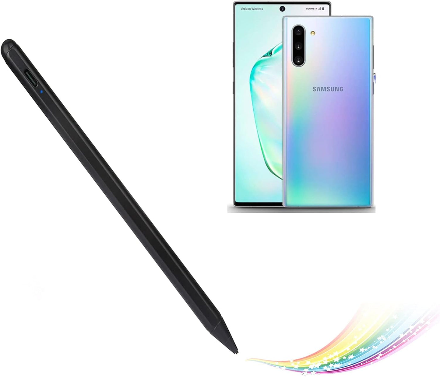 Stylus Pen for Chromebook, Active Capacitive Digital Pencil Compatible with Chromebook Stylus,Good for Sketching and Note-Taking Pens,Black