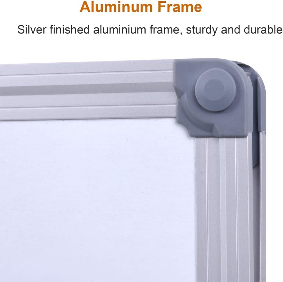 40 x 28-in Magnetic Dry Erase Board with Pen Tray| Aluminum Frame Portable Wall Large Whiteboard Message Presentation Board for Office & Classroom