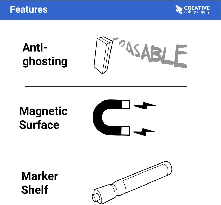 Project Planning Dry-Erase Whiteboard 48" x 36"