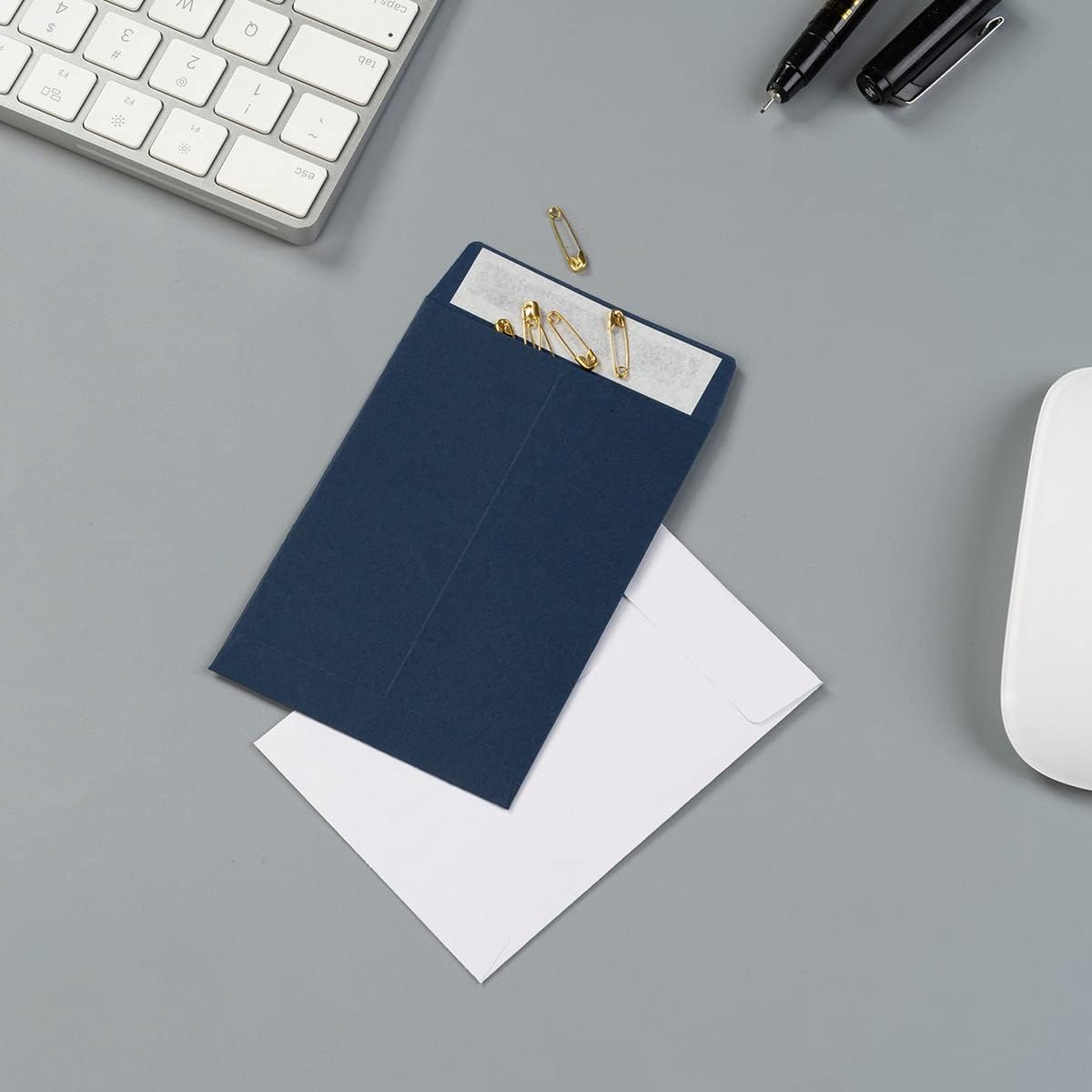 100 Pack Seed Envelopes Self-Adhesive Small Coin Envelopes Seed Storage Packets for Garden, Office or Wedding Gift (White, 3 1/4 ×4 1/2 inches)