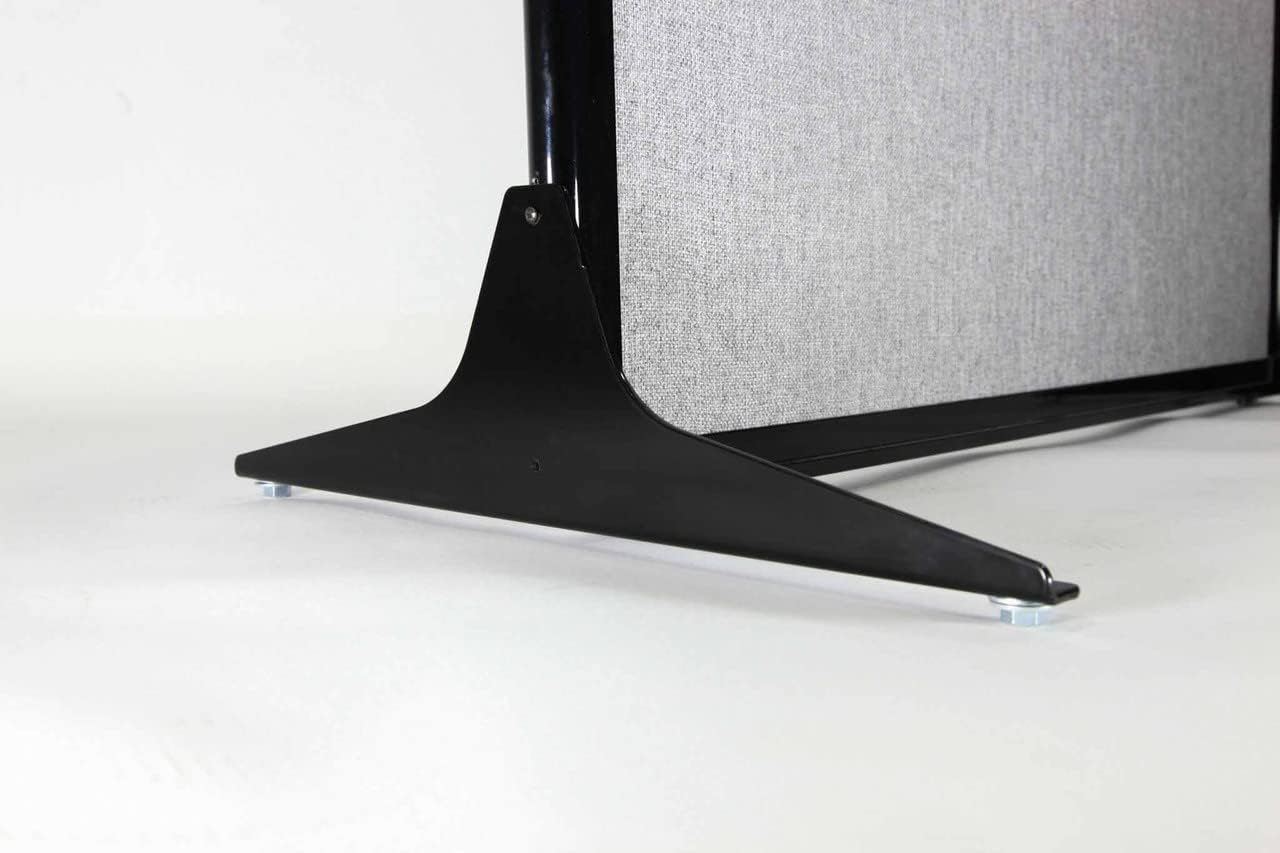 Versare Office Workstation Screen | Portable Wall Divider | Modern Cubicle | Freestanding Privacy Screen | Flexible Work Space | 1 Panel | 33" Wide x 70" Tall Beige SoundSorb Panels with Window