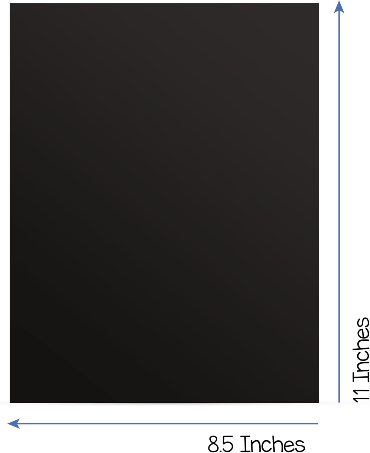 Hygloss Black Cardstock - 8.5x11-Inch, 50 Sheets, 65 lb/ 176 gsm, Fade-Resistant, Acid-Free Color Card Stock Paper
