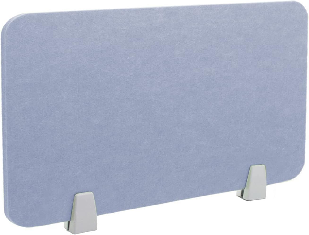 Icegrey Acoustic Desk Divider Privacy Panel Removable Sound Absorbing Desk Partition Board with 2 Clips for Student Call Centers Offices Braries Classrooms Library, Grey Blue, 19.5x15.6