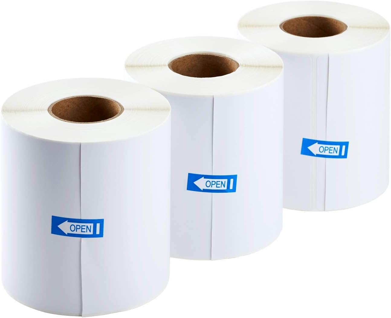 Karat [4x6 - Rolls] Direct Thermal Shipping Label Rolls – Compatible with Rollo and Zebra Printers (90 Labels/Roll) (300 Labels per roll, 4"x6")