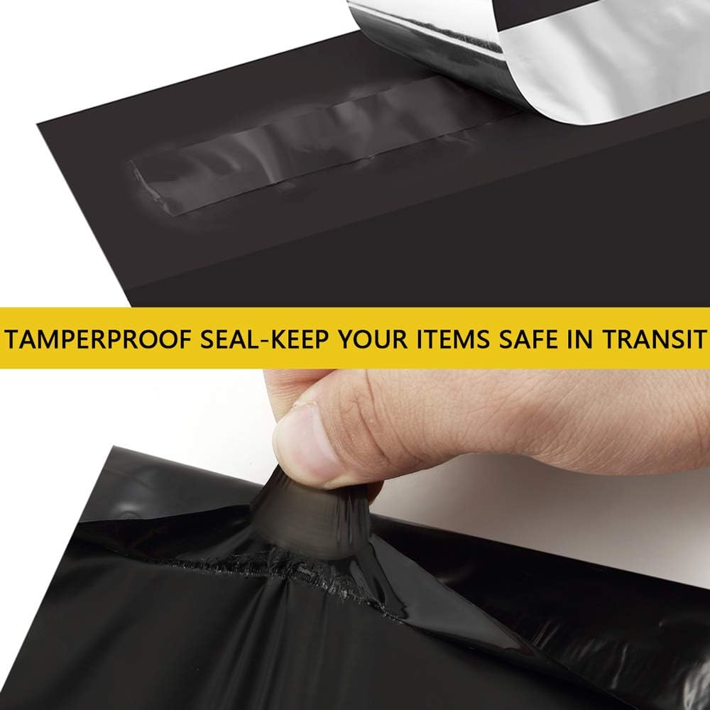 UCGOU Poly Mailers 19x24 Inch Black 50 Pack Extra Large Shipping Bags Strong Thick Mailing Envelopes Self Seal Adhesive Waterproof and Tear Proof Boutique Postal for Clothing Quilt and More