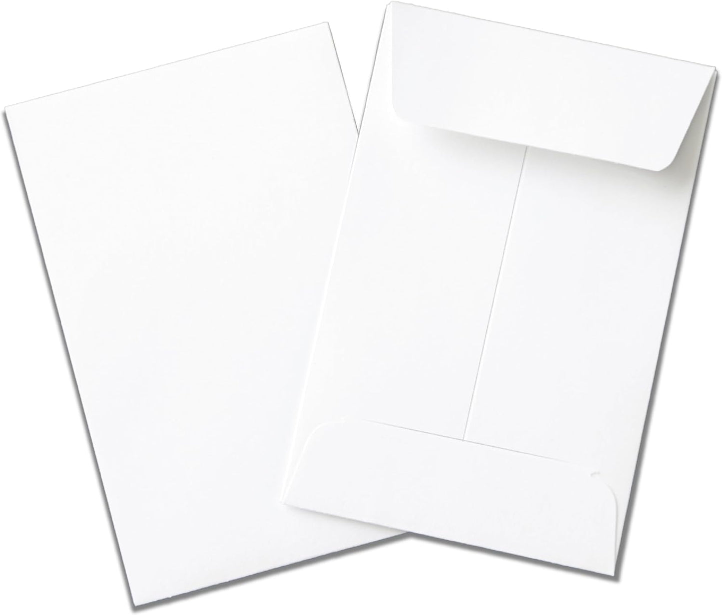 Guardian #1 Paper Coin Envelopes with Gummed Flaps, Pack of 50 Blank Small Envelopes for Gift Cards, Coins, Receipts, Stamps, Small Parts Storage, and More, 2 ¼ Inches x 3 ½ Inches, White