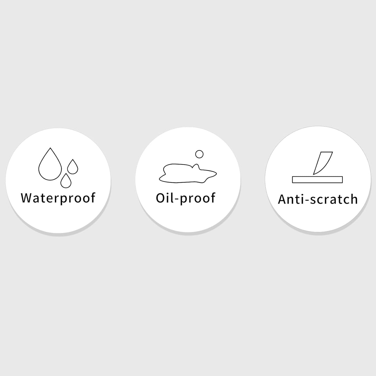 1 Inch White Round Thermal Sticker Labels, Self-Adhesive Circle Direct Thermal Label, Multi-Purpose Roll Sticker with Perforation Line（ 1000 Labels, 1 Roll ）