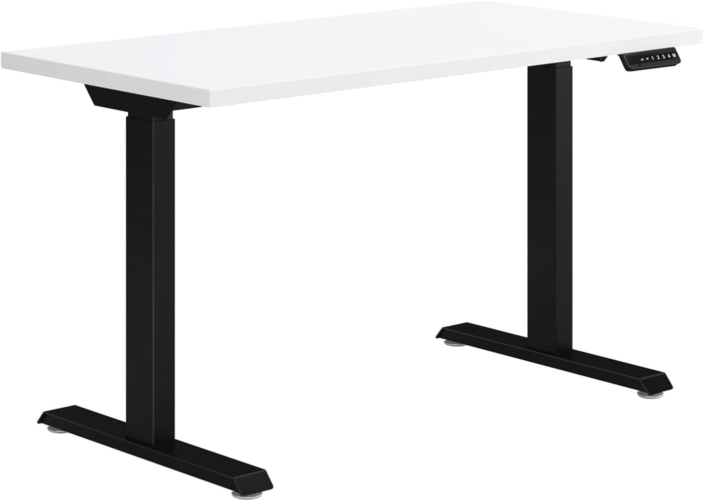 HON Coze Electric Standing Desk Adjustable Height, Coordinate Height Adjustable Desk, 48", White Top, Black Base