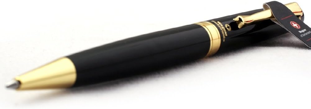 Free Engraving Swiss Expert Roller Ballpen, Ballpoint pen, Refillable Pens, Retractable Medium Refill Pen Black Ink, Personalized Gifts for Men and Women, Classy Gift Box