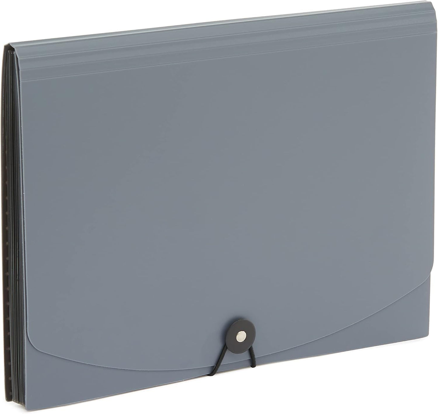 Amazon Basics PBH-2556 Expanding File, Letter Size, 12-Pack, Black & Gray