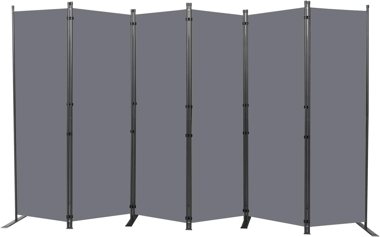 Room Divider 6FT Portable Room Dividers and Folding Privacy Screens, 132'' W Fabric Divider for Room Separation, 6 Panel Partition Room Dividers Freestanding Wall Divider Screen for Dorm Studio Office
