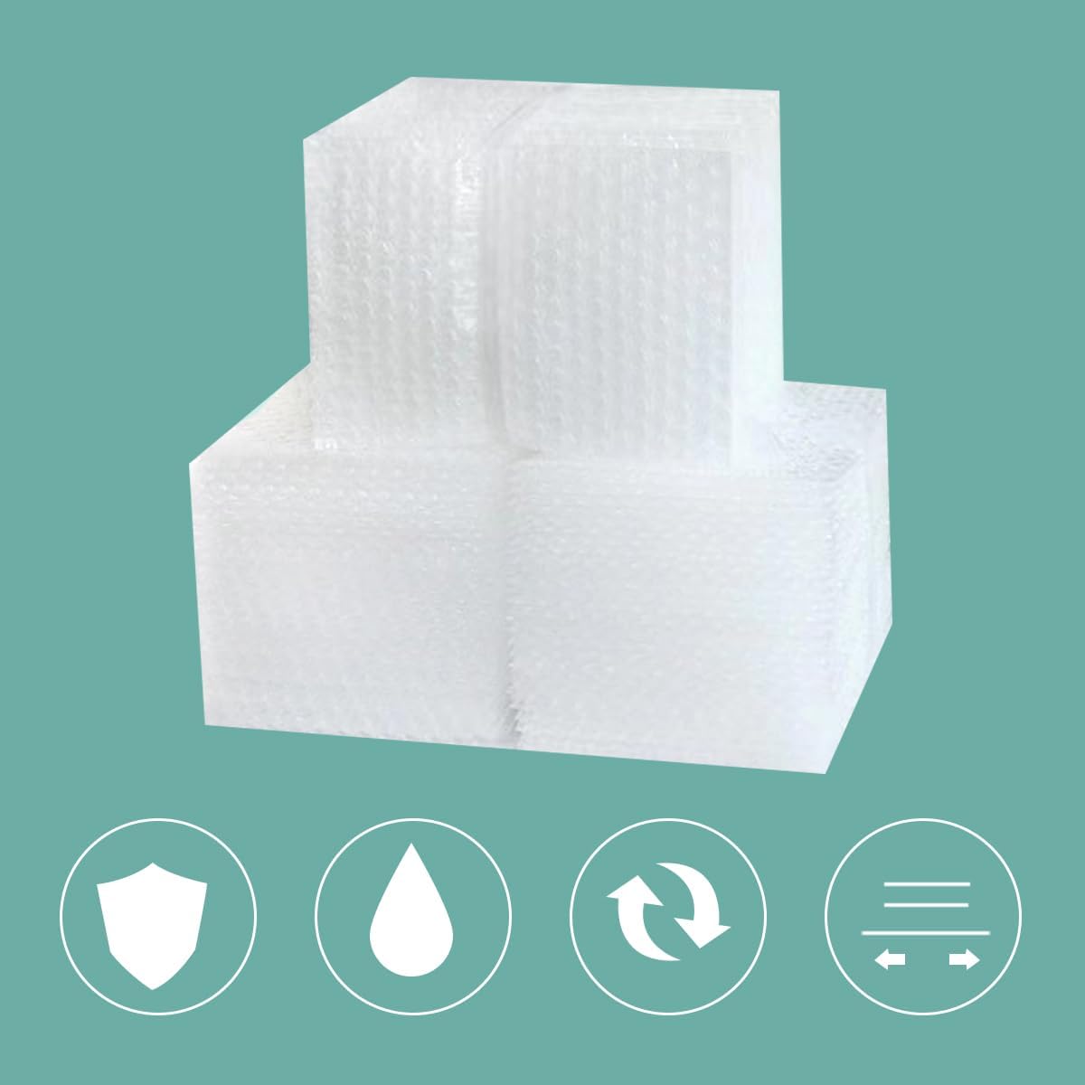 XYH 100 Pcs Bubble Pouches,8''x10'' Bubble Bag for Packing, Which is Anti-Impact Come with Exquisite Sealing Label Storage Packing and Moving.