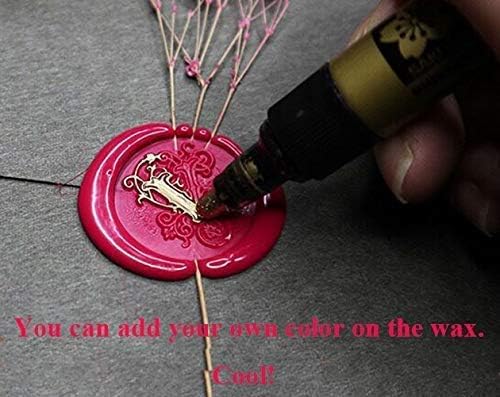 Vintage Fancy Christmas Snowflake Wax Seal Stamp Kit with Rosewood Handle - Impressive Gift Idea for Love Letters, Wedding Invitations, Parcels & Cards