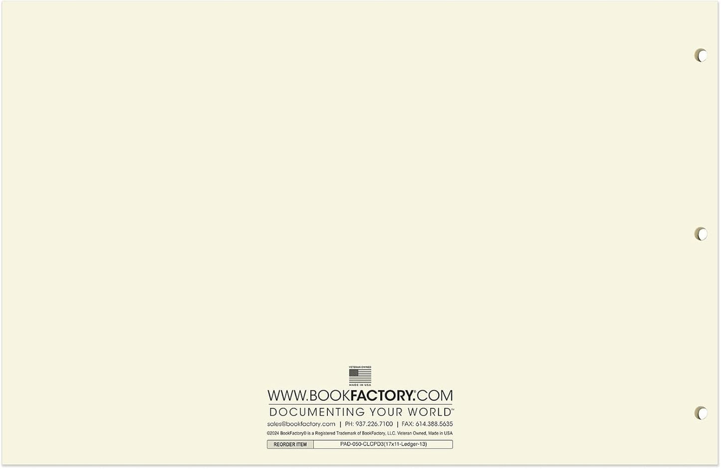 BookFactory Ledger Pad Large 13 Column Accounting Ledger Columnar (Thirteen Columns) Pads - 17'' x 11'', 50 Pages, Notepad Landscape Format (PAD-050-CLCPD3(17x11-Ledger-13)-AX)