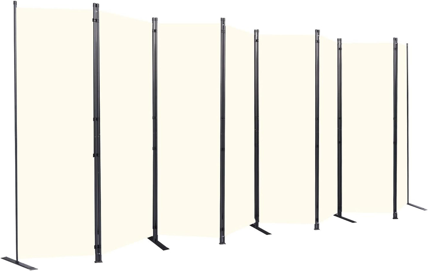 Room Divider 6FT Portable Room Dividers and Folding Privacy Screens, 176'' W Fabric Divider for Room Separation, 8 Panel Partition Room Dividers Freestanding Wall Divider Screen for Dorm Studio Office