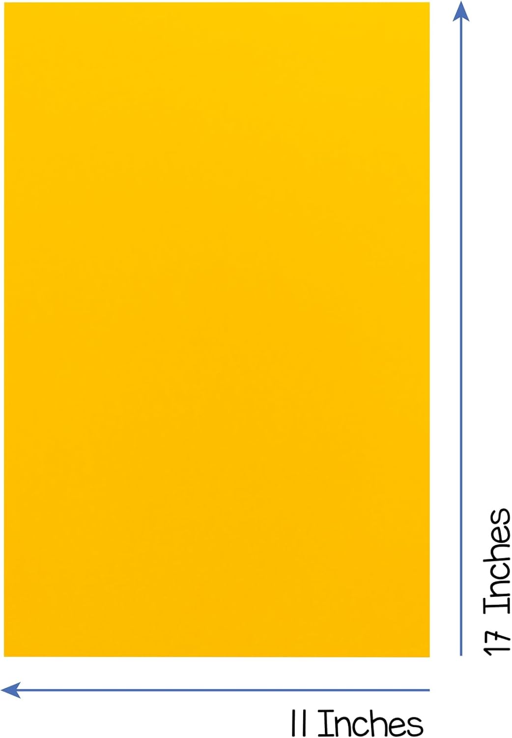 Hygloss Yellow Bright Colored Cardstock - 11x17-Inch, 50 Sheets, 65 lb/ 176 gsm, Fade-Resistant, Acid-Free Color Card Stock Paper