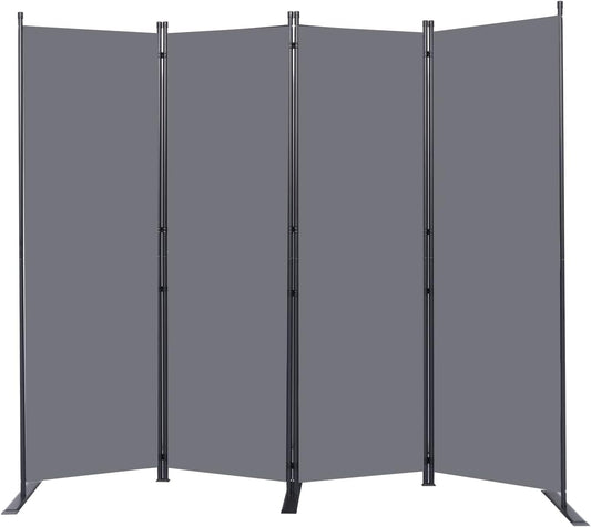Room Divider 6FT Portable Room Dividers and Folding Privacy Screens, 88'' W Fabric Divider for Room Separation, 4 Panel Partition Room Dividers Freestanding Wall Divider Screen for Dorm Studio Office